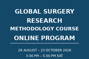 Global Surgery Research Methodology Course – Online Program 2026